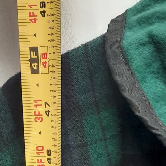 ‼️SOLD‼️ The Vermont Country Store Men's Sleepwear Robe Size XL Plaid Green - Picture 4 of 4